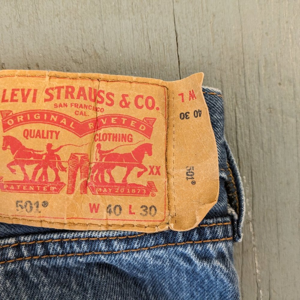 Levi's 501® Original Shrink-to-Fit™ Men's Jeans Rigid 40W x 30L purchased 2021